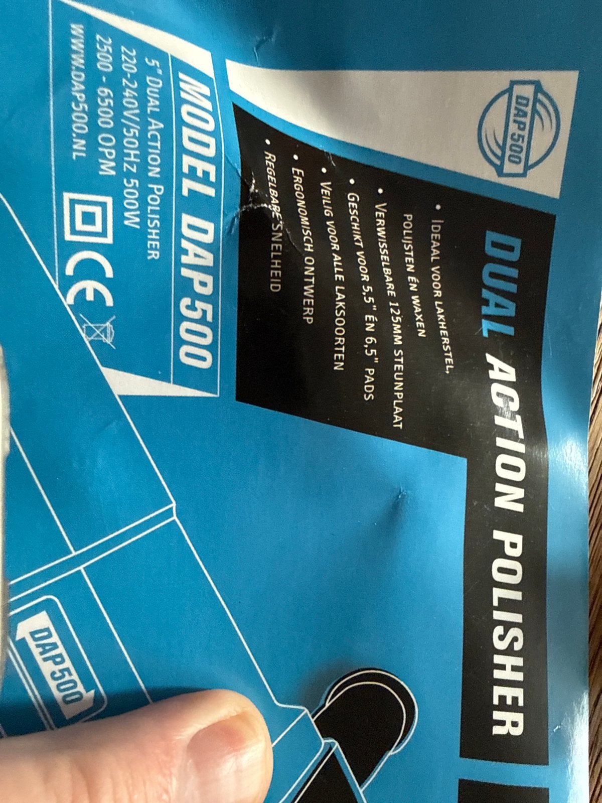 DAP 500 Dual Action Polisher - Perfect voor lakherstel, Ophalen of Verzenden, Zo goed als nieuw