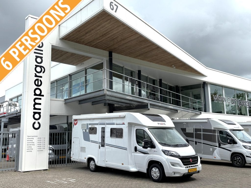 Pilote P 696 Essentiel 6-PERSOONS! STAPELBED +HEFBED UNIEK!, Caravans en Kamperen, Campers, Fiat, Pilote, Bedrijf, Half-integraal