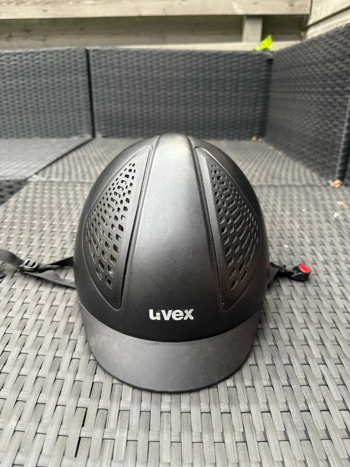 Uvex Exxential II Paardrijhelm Zwart S/M (55-57 cm), Ophalen of Verzenden, Gebruikt, Dressuur