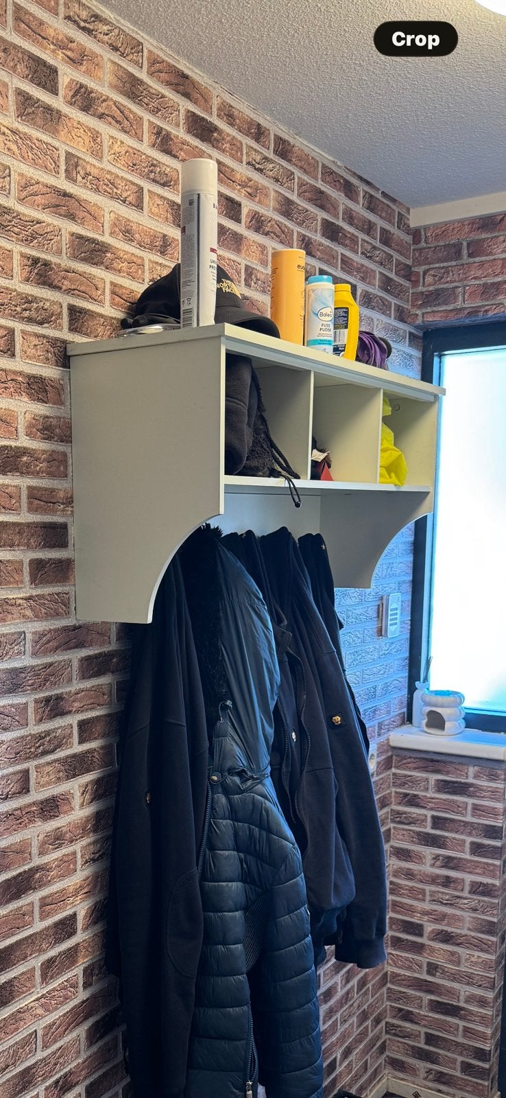 Wandkapstok met opbergruimte – voor hal/entree, Wandkapstok, Ophalen of Verzenden, Zo goed als nieuw, Minder dan 100 cm