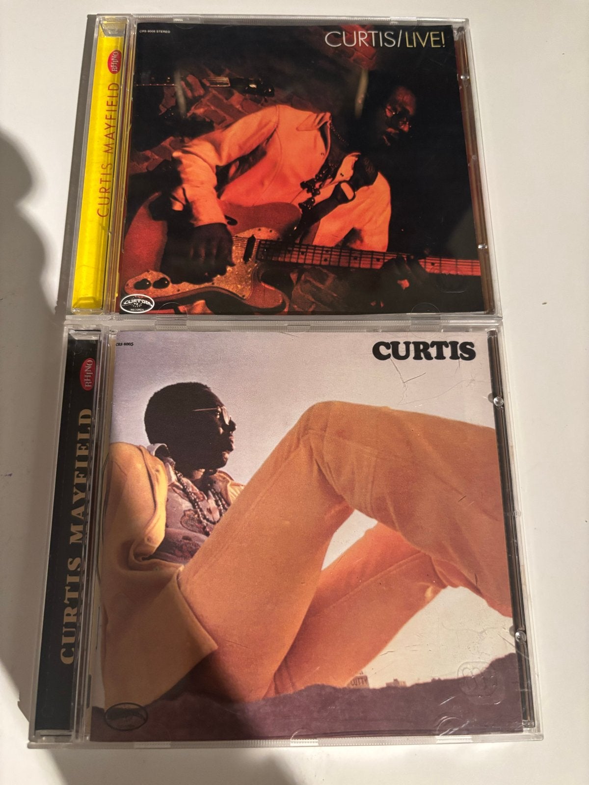 Curtis Mayfield CD's: Curtis & Curtis/Live!, Ophalen of Verzenden, Zo goed als nieuw, Album, Inclusief doosje