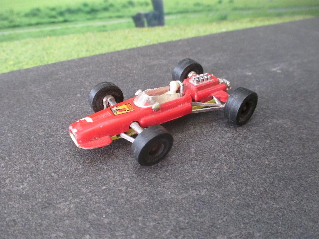 1:55 Ferrari F1 - Majorette 229 1968-1974 oranjeroodmetallic, Ophalen of Verzenden, Gebruikt, Auto