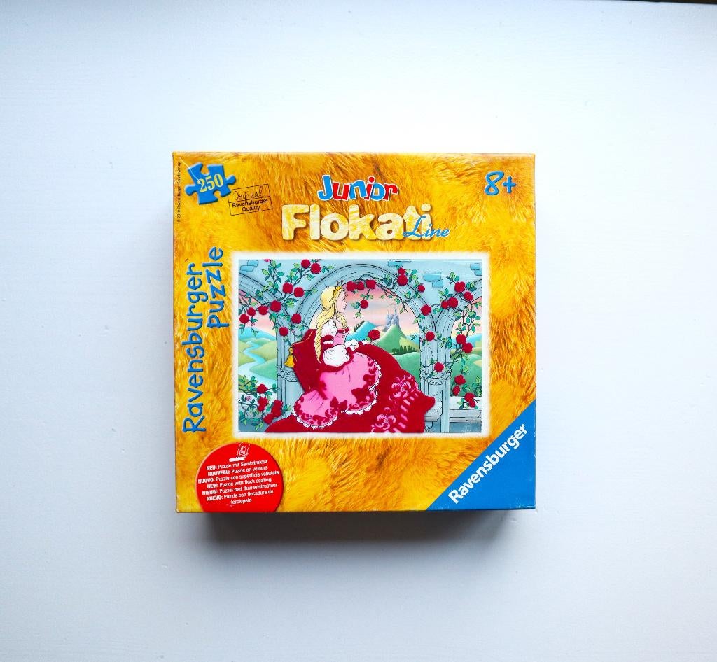 Legpuzzel Prinses Ravensburger Junior Flokati Line, 250 st, Ophalen of Verzenden, Meer dan 50 stukjes, Zo goed als nieuw, 6 jaar of ouder