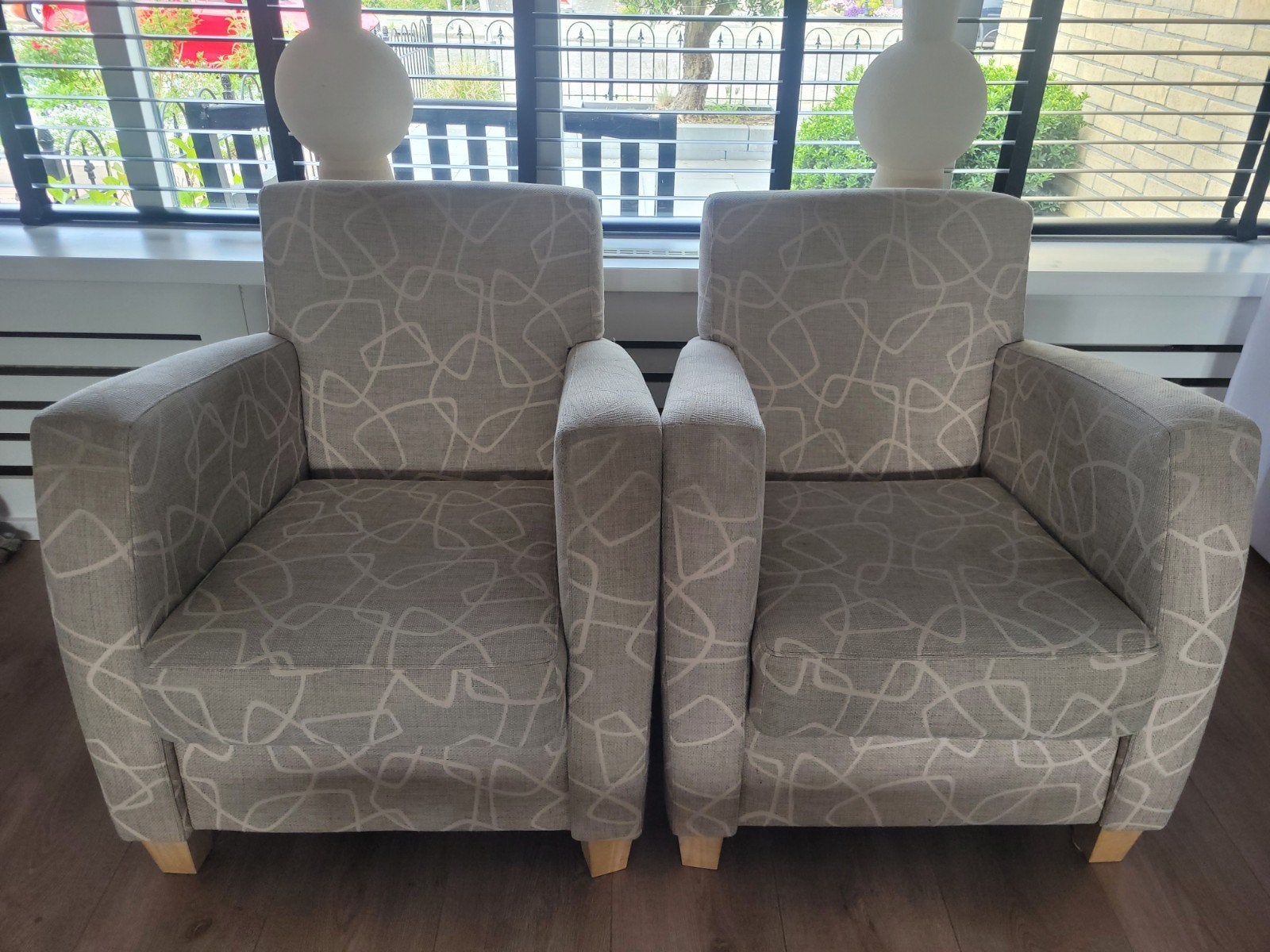 2 INNO fauteuils, Huis en Inrichting, Fauteuils, Ophalen, Gebruikt, Minder dan 75 cm, 75 tot 100 cm