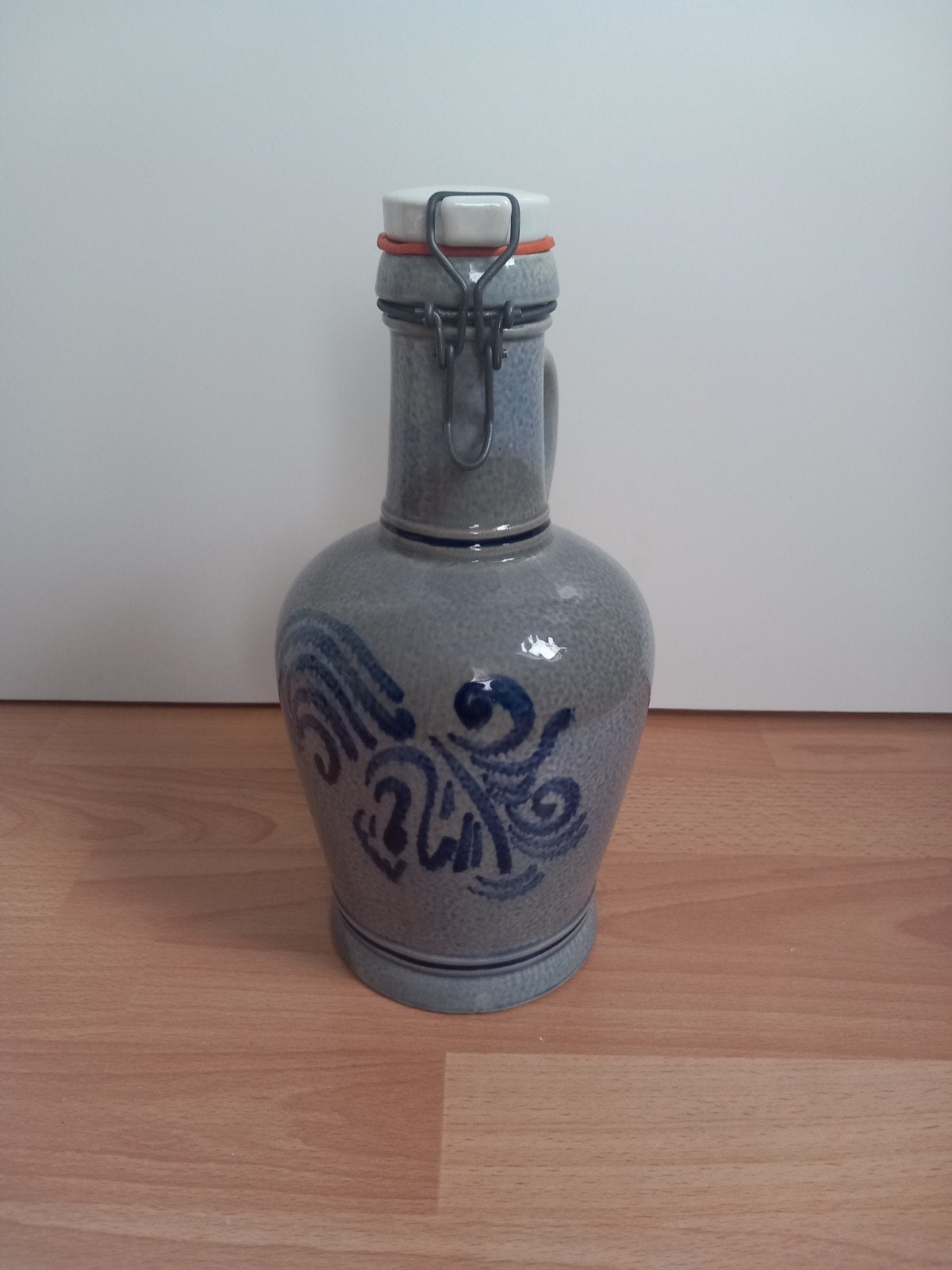 Duitse keramiek melk- of waterkan met deksel, Ophalen of Verzenden