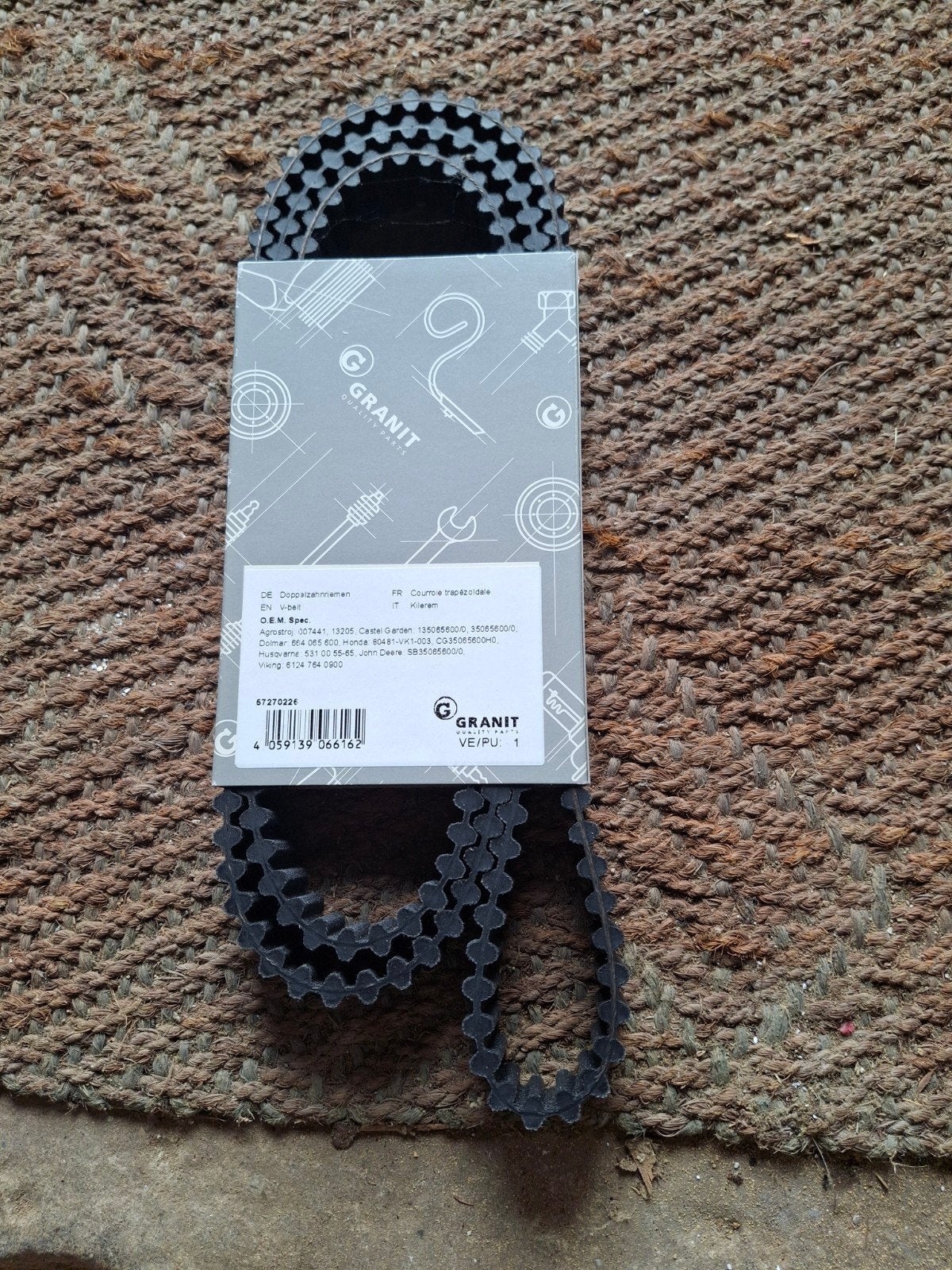 Granit tandriem en meshouder voor zitmaaier, Ophalen of Verzenden, Nieuw