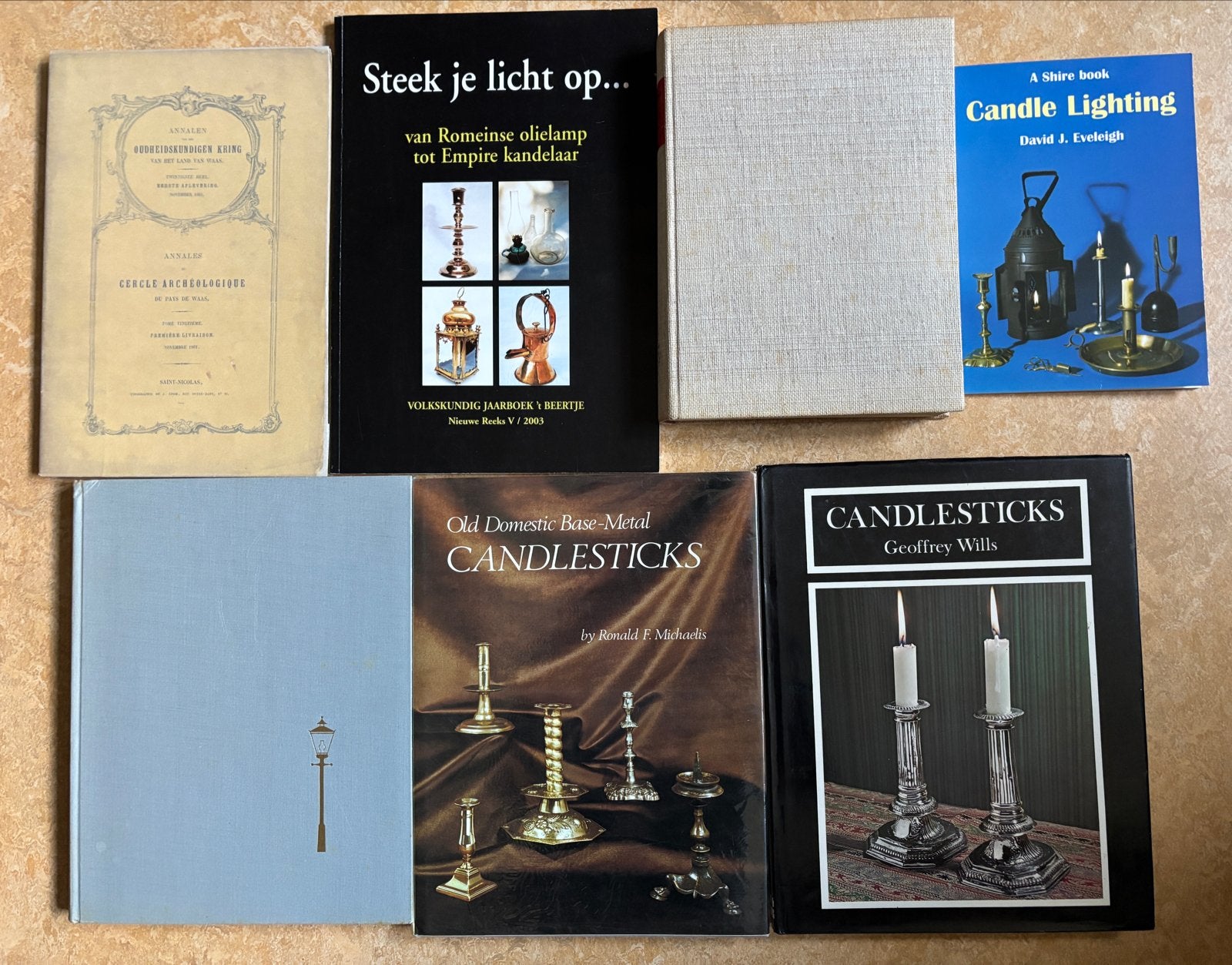 Collectie boeken over kandelaars en verlichting, Ophalen of Verzenden