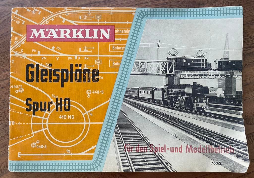 Folder Gleispläne Märklin H0 jaren 70?, Wisselstroom, Verzenden, Boek, Tijdschrift of Catalogus, Zo goed als nieuw
