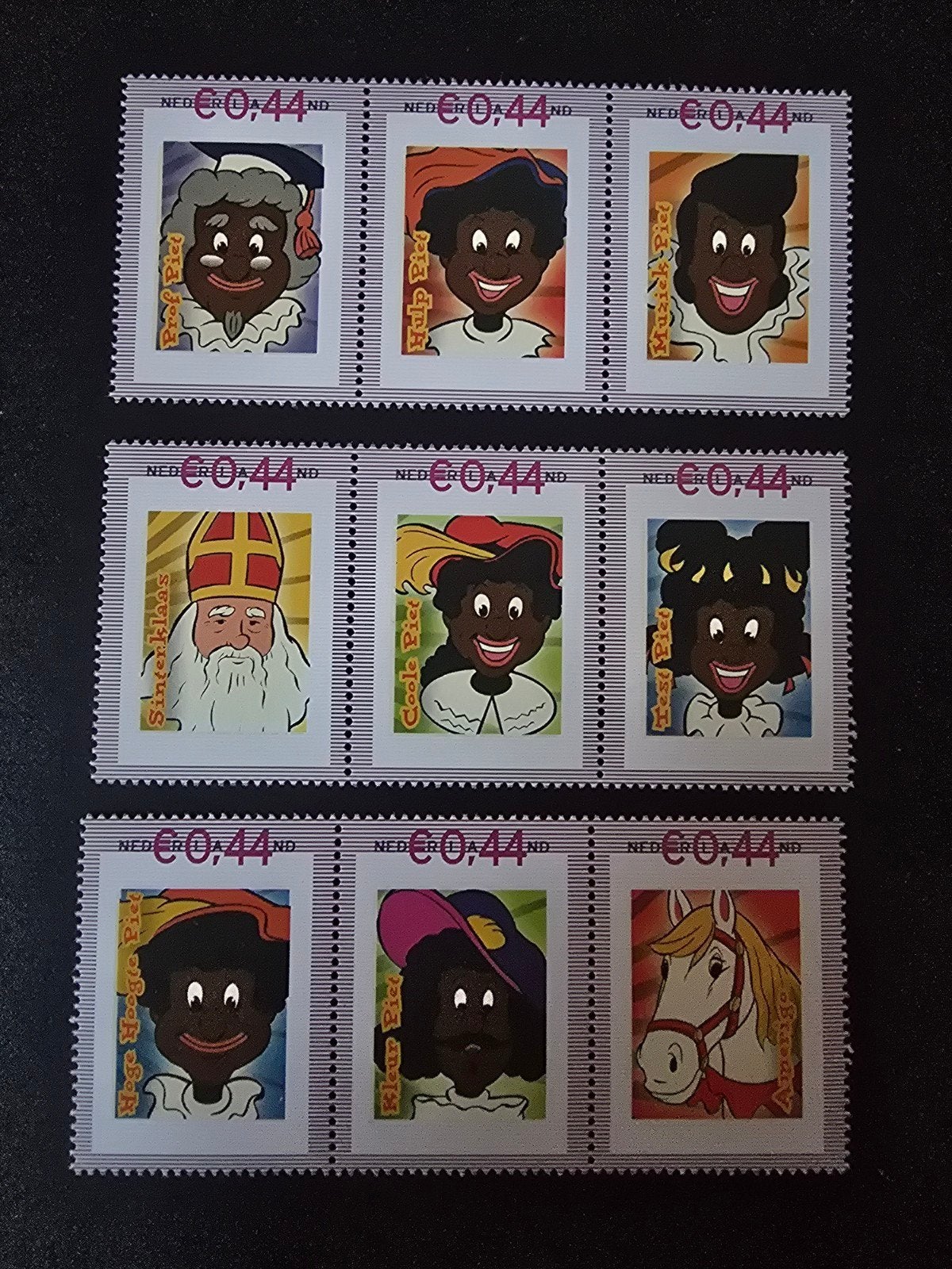 Persoonlijke Postzegels Nederland Sinterklaas en Zwarte Piet, Ophalen of Verzenden, Na 1940, Postfris