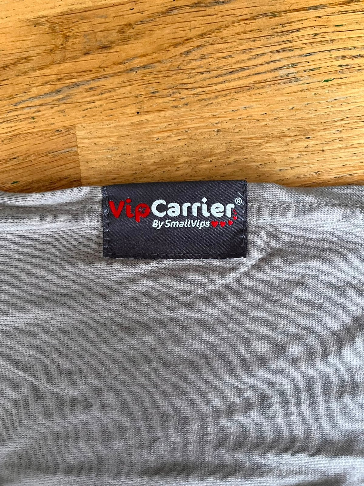 Vip Carrier draagdoek taupe - bamboe tricot- ongebruikt, Draagdoek, Buik of Rug, Nieuw, Ophalen