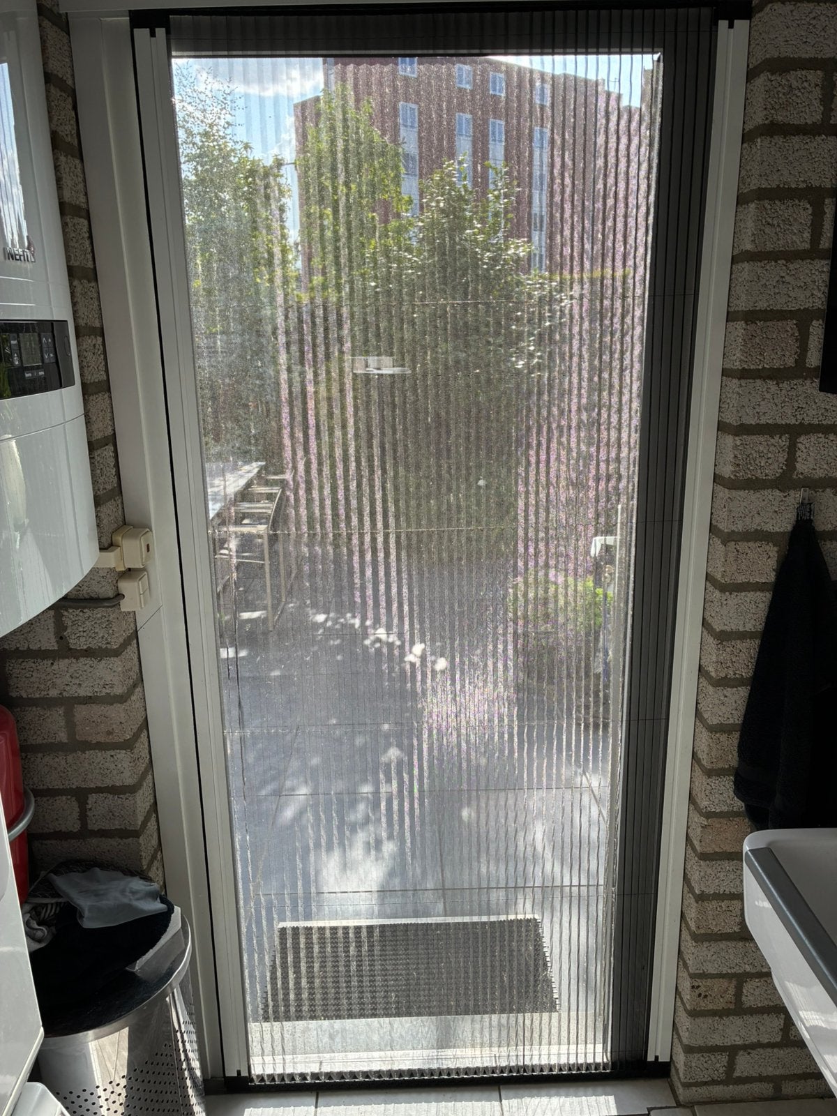 Plissé hordeur ral 9010hoo, Ophalen, 120 cm of meer, Hordeur, Zo goed als nieuw