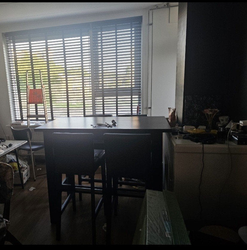 bartafel van de ikea, Huis en Inrichting, Ophalen, Gebruikt, Zwart, Overige typen