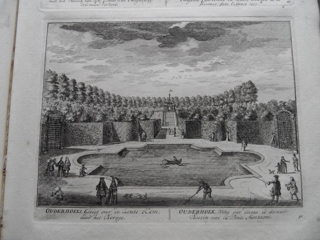 50 Nieuwersluis Buitenverblijf Ouderhoeks Kopergravure 1719, Ophalen of Verzenden