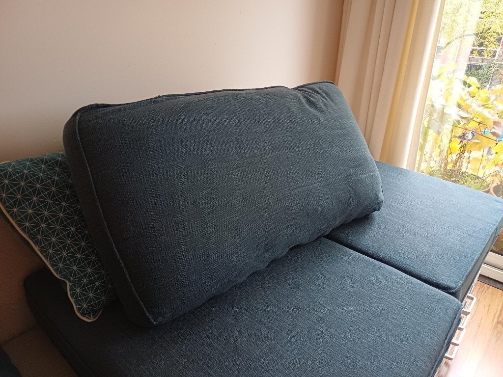 Hoezen voor IKEA kivik bank 3-zits, blauw, Gebruikt, Driepersoons, 75 tot 100 cm, Ophalen of Verzenden