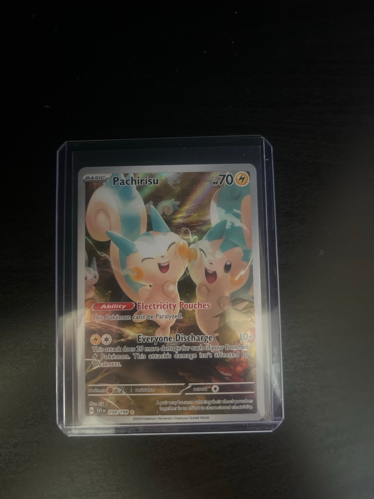 Pachirisu Pokemon kaart svi 208 - Zo goed als nieuw, Hobby en Vrije tijd, Verzamelkaartspellen | Pokémon, Ophalen, Zo goed als nieuw