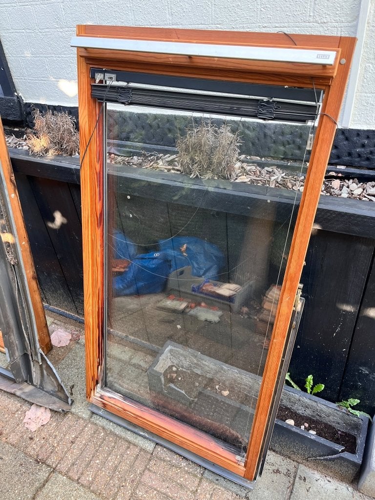 Gratis Velux dakraam 78x140, Ophalen, Gebruikt, Minder dan 80 cm, 120 tot 160 cm
