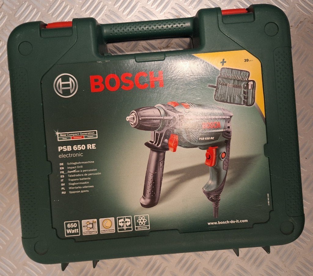 Bosch PSB 650 RE Klopboormachine, Variabele snelheid, Ophalen, Boormachine, Gebruikt