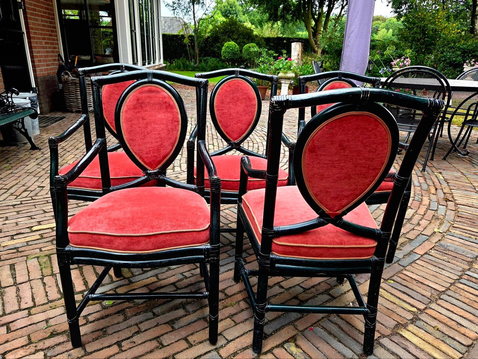 Manou stoelen, 5 stuks, vintage, Ophalen