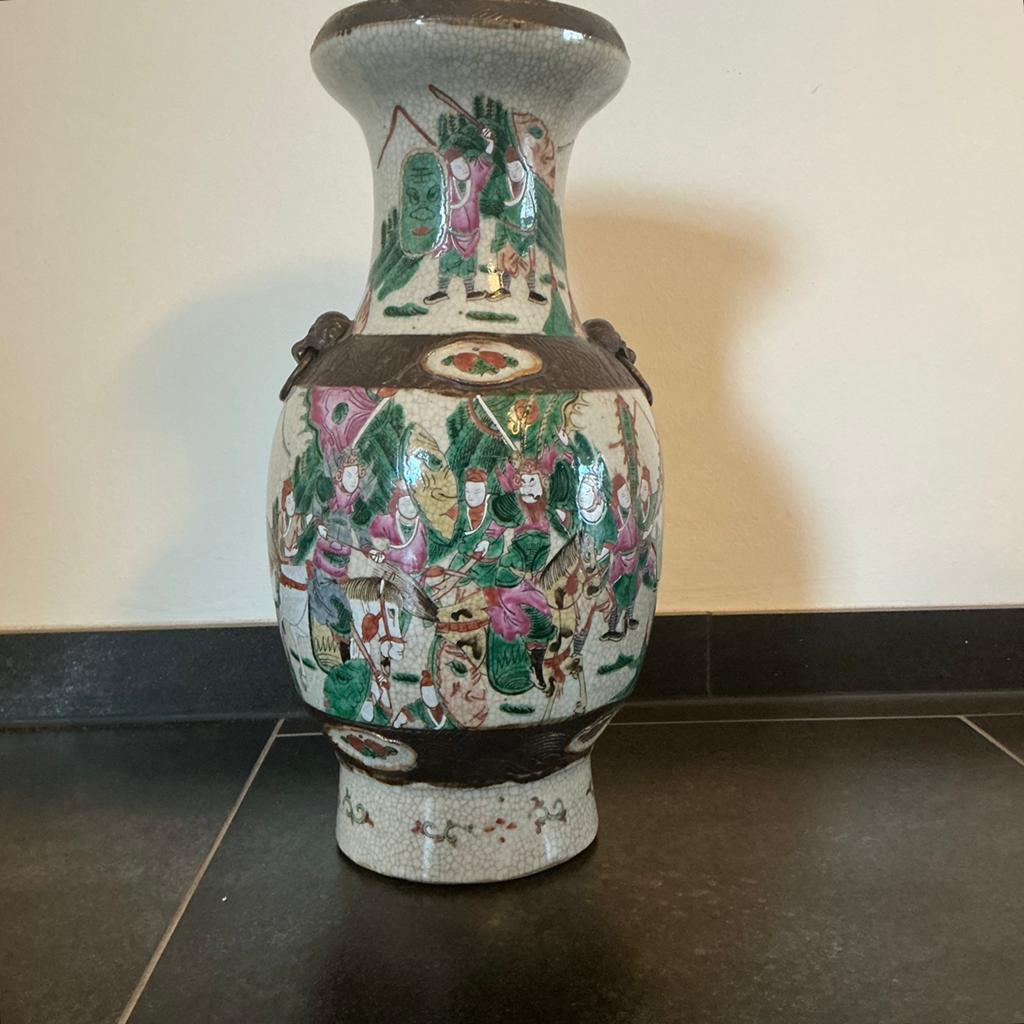Antieke Chinese Nanking Vaas – 44cm  -Dynastie (ca. 1900), Antiek en Kunst, Ophalen
