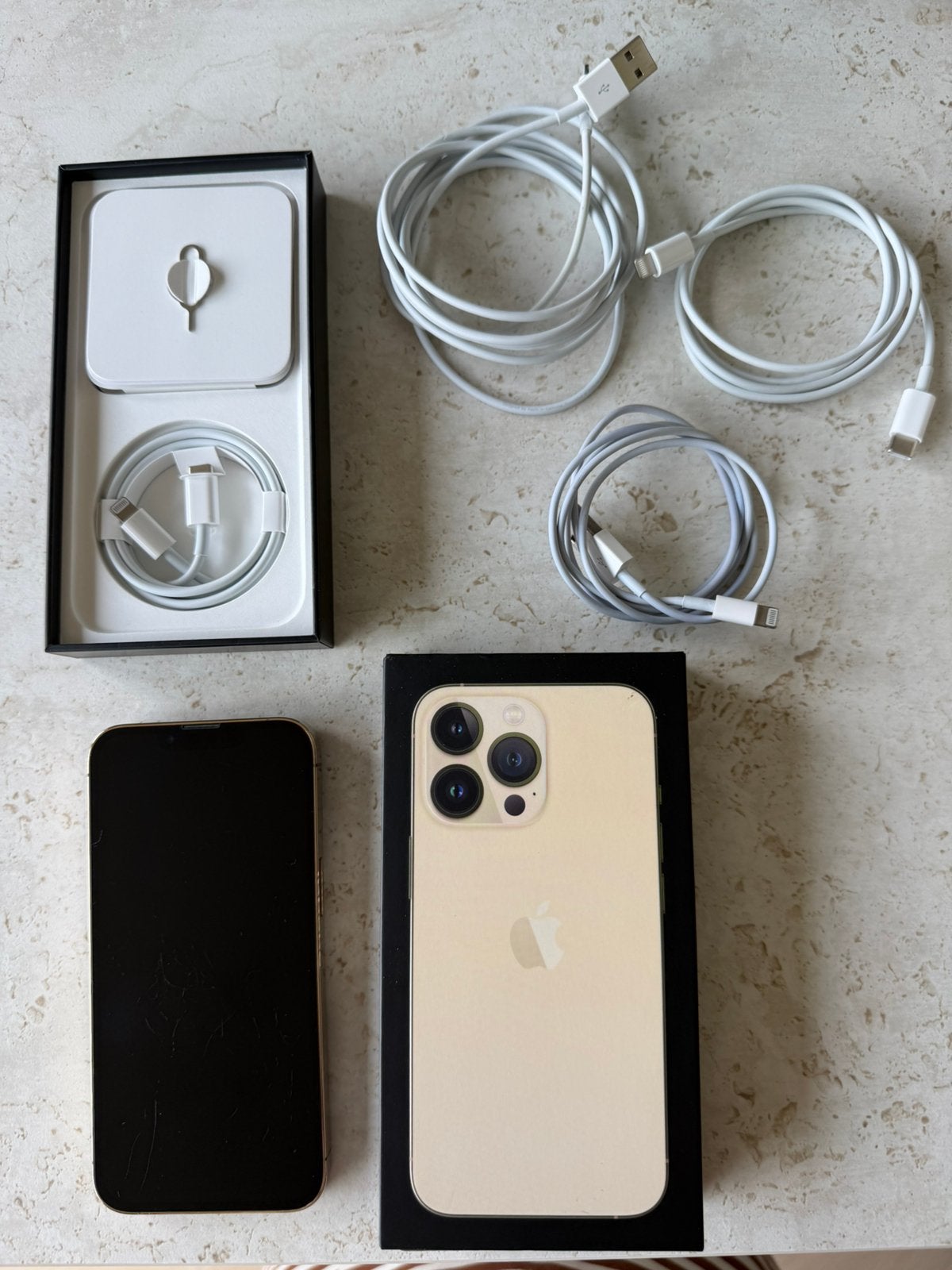 Apple iPhone 13 Pro Gold, Telecommunicatie, Mobiele telefoons | Apple iPhone, Gebruikt, 77 %, IPhone 13 Pro, Zonder simlock