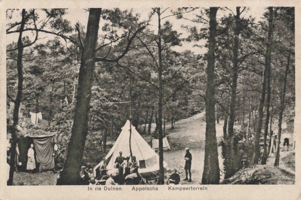 Appelscha het Kampeerterrein in de Duinen L3105, Verzamelen, Ophalen, 1920 tot 1940, Ongelopen, Friesland
