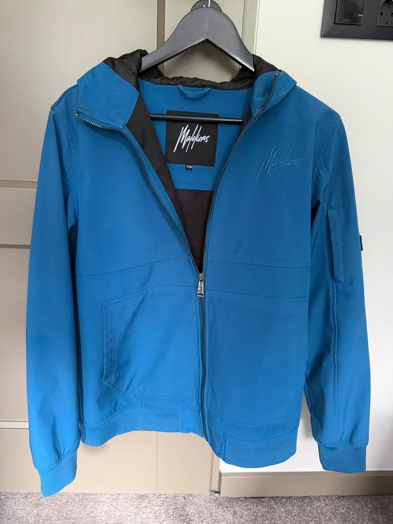 Zomerjas jongen Malelions blauw mt 176, Ophalen of Verzenden, Zo goed als nieuw, Jongen, Jas