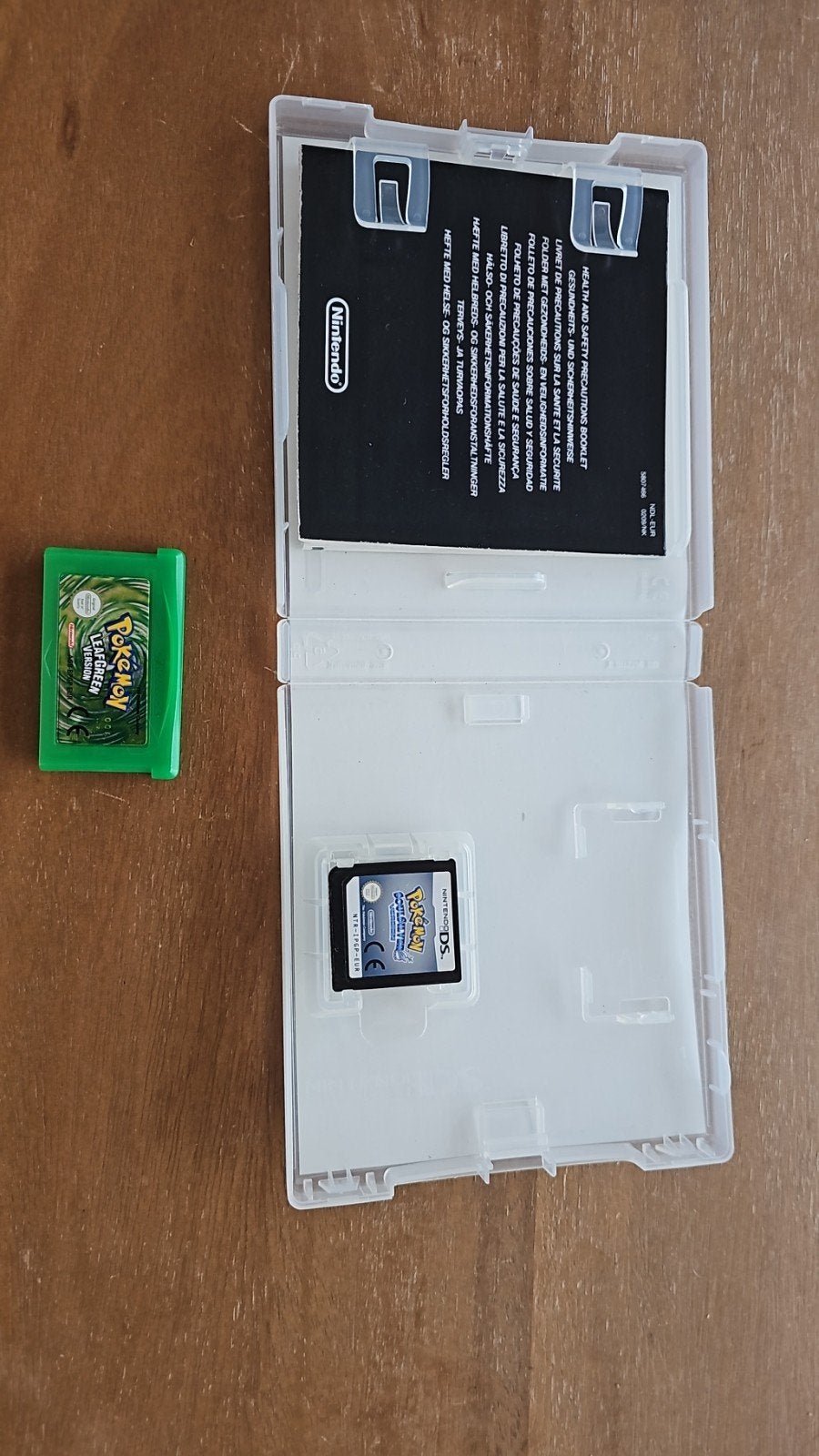 Pokémon LeafGreen (GBA) en SoulSilver (DS) - Set, Spelcomputers en Games, Games | Nintendo DS, Nintendo, Gebruikt, 1 speler, Role Playing Game (Rpg)
