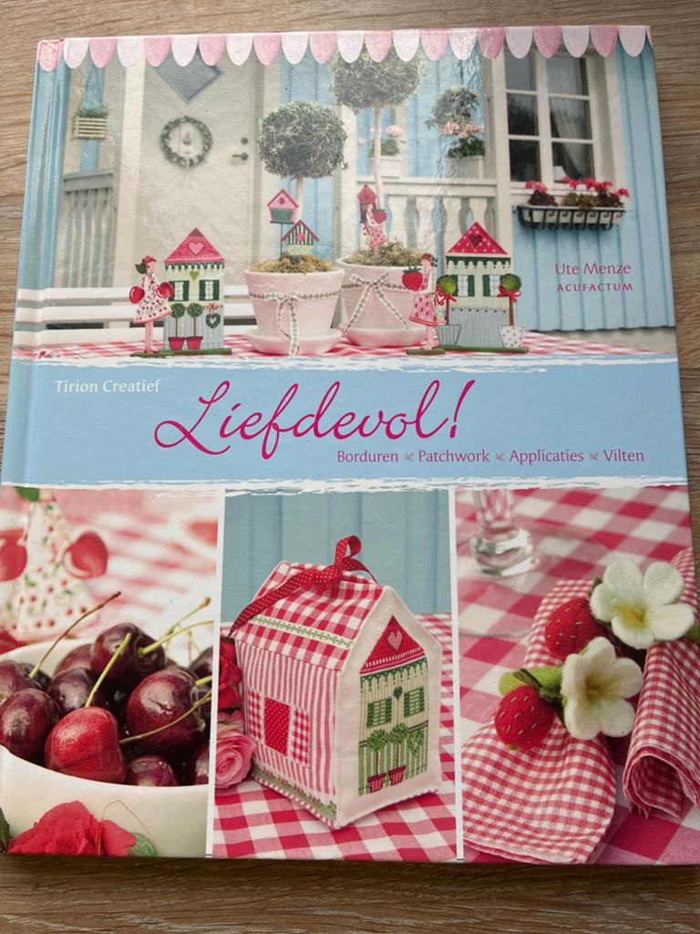 Liefdevol! Borduren, Patchwork, Applicaties, Vilten Boek, Hobby en Vrije tijd, Ophalen of Verzenden, Zo goed als nieuw, Handborduren