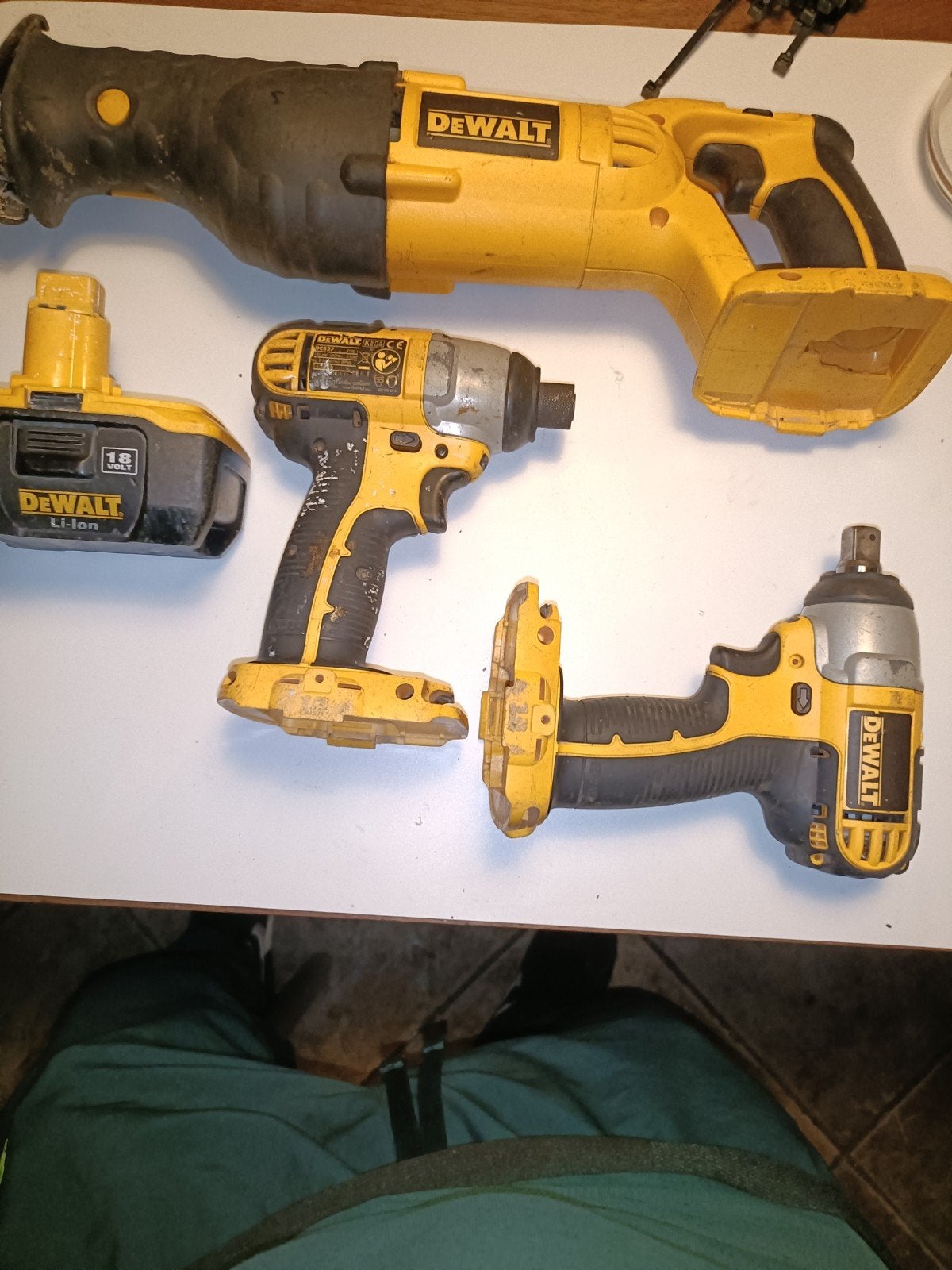 Combiset deWalt 18V met accu