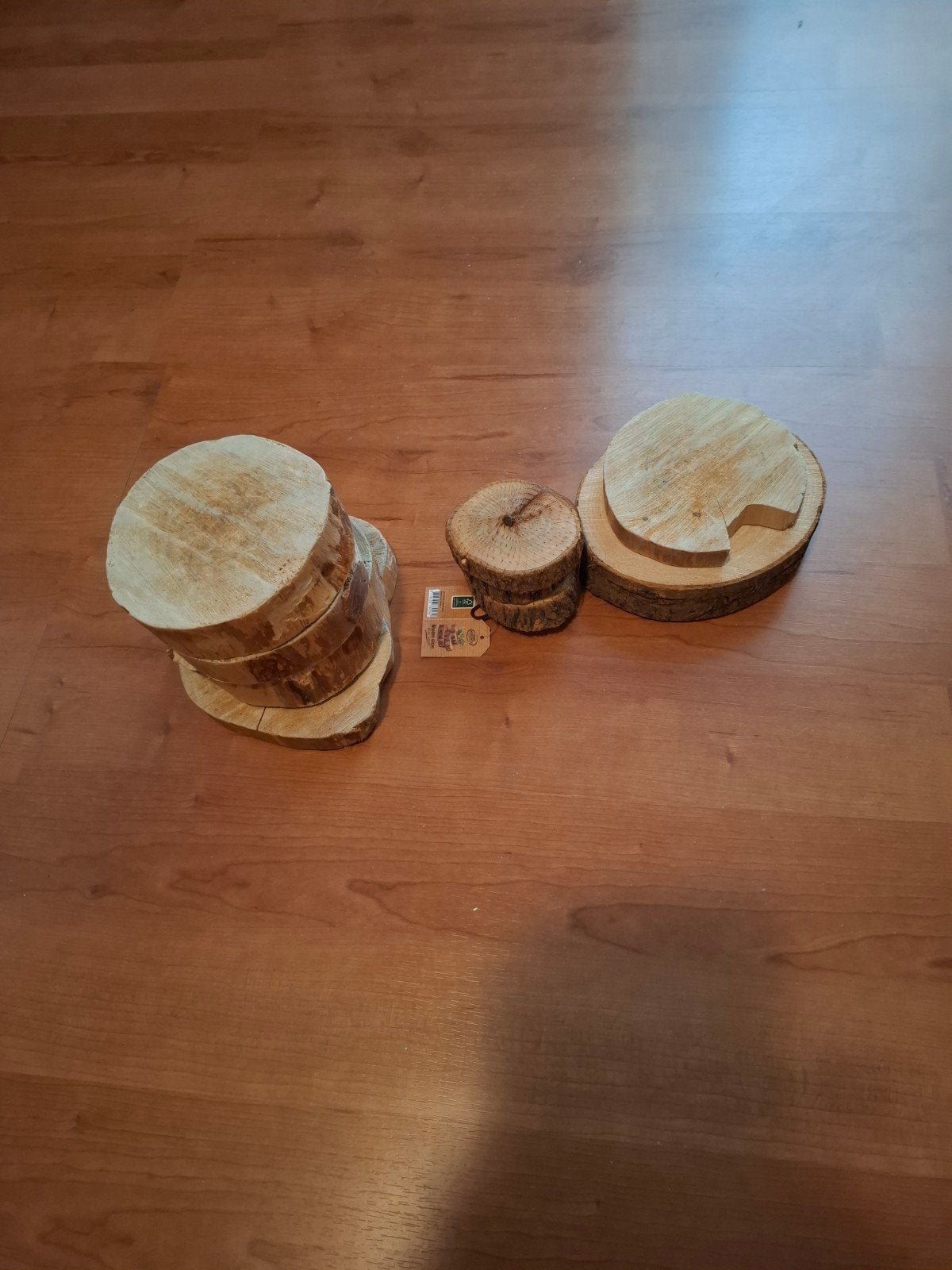 Houten schijven / onderzetters van boomstam, Ophalen, Hout, Gebruikt, Landelijk