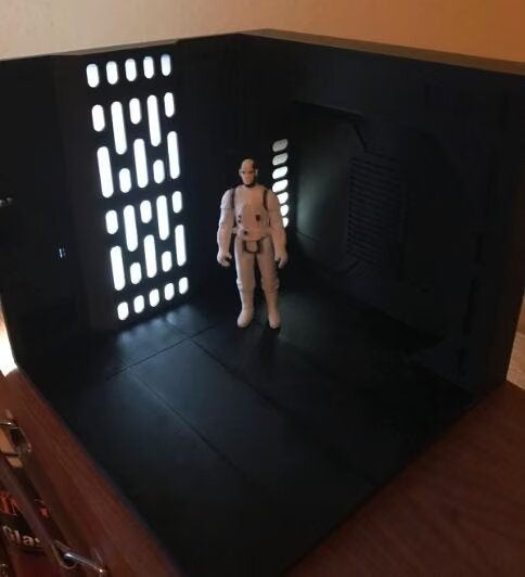Star Wars Death Star Diorama voor Vintage Kenner figuren, Ophalen of Verzenden, Nieuw, Replica