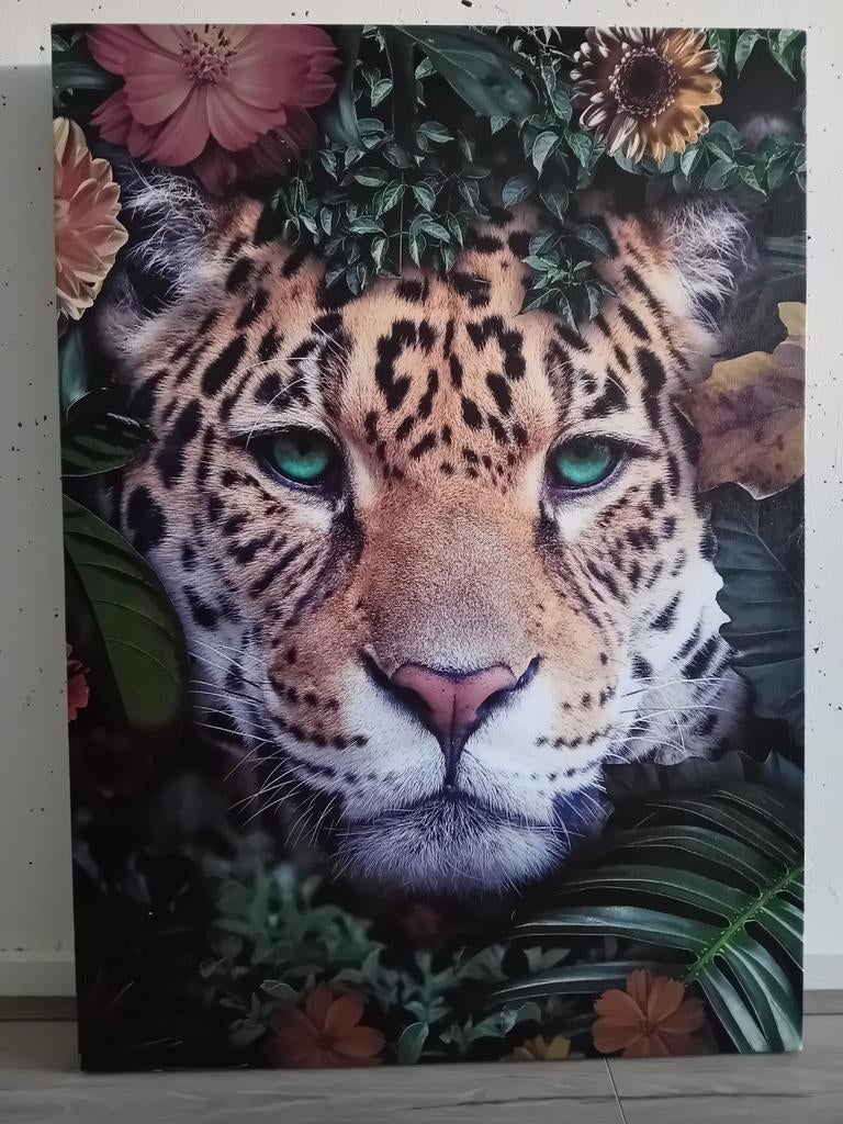 Schilderij van een tijger kunst aan de muur., Ophalen