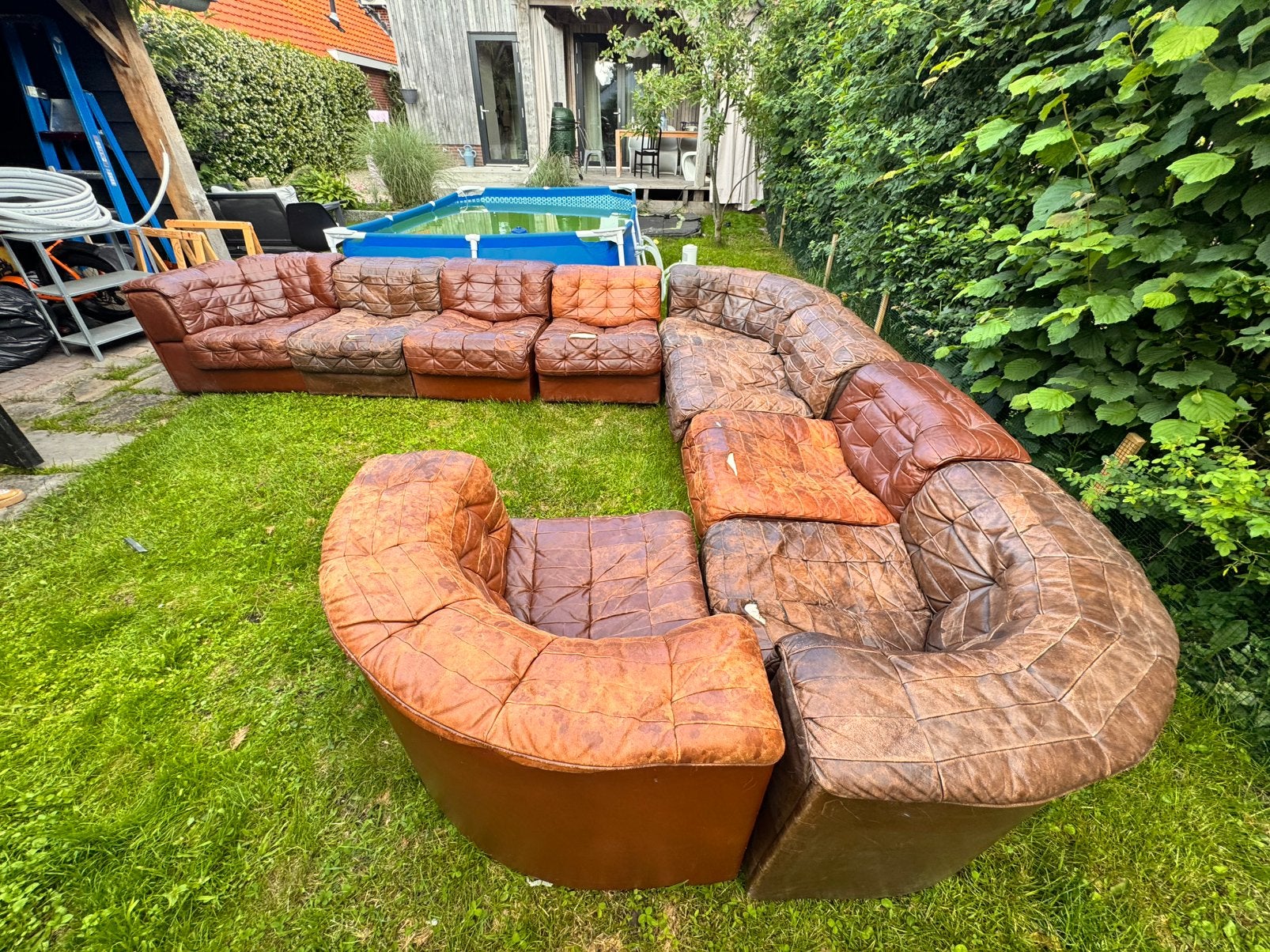 Vintage De Sede DS-11 - 9 elementen - restauratieproject, Ophalen
