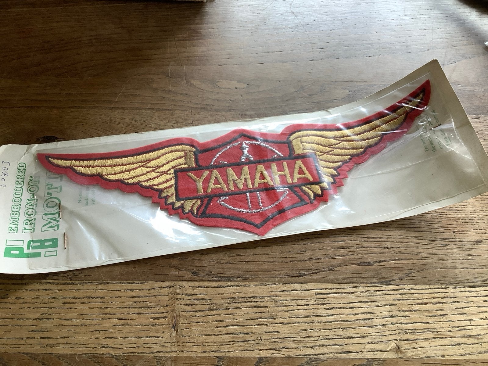 Yamaha vintage patch. Geborduurd, 30x 10cm., Verzenden