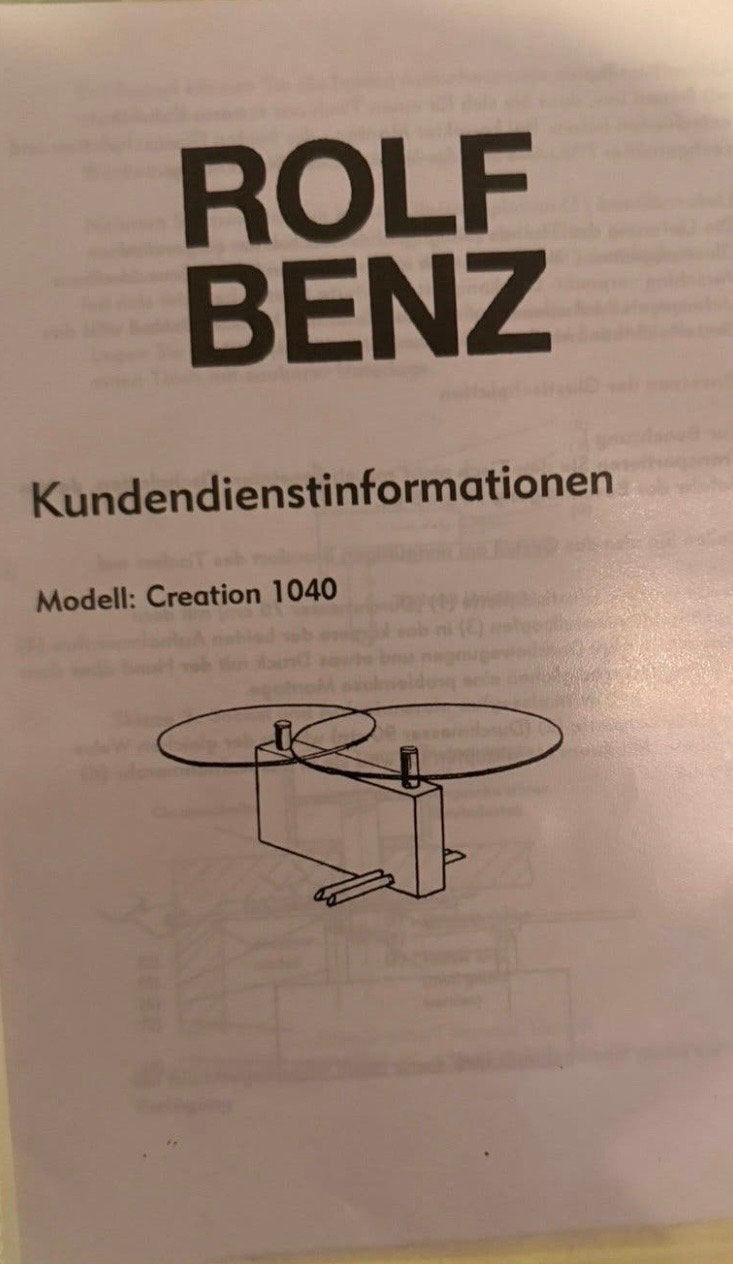 Unieke Rolf Benz Creation 1040 salontafel, Ophalen