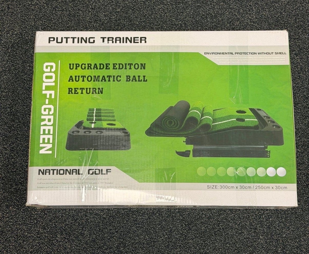 Golf Putting Mat met Automatisch Balretour - Thuis Trainen, Ophalen of Verzenden, Nieuw, Overige typen, Overige merken
