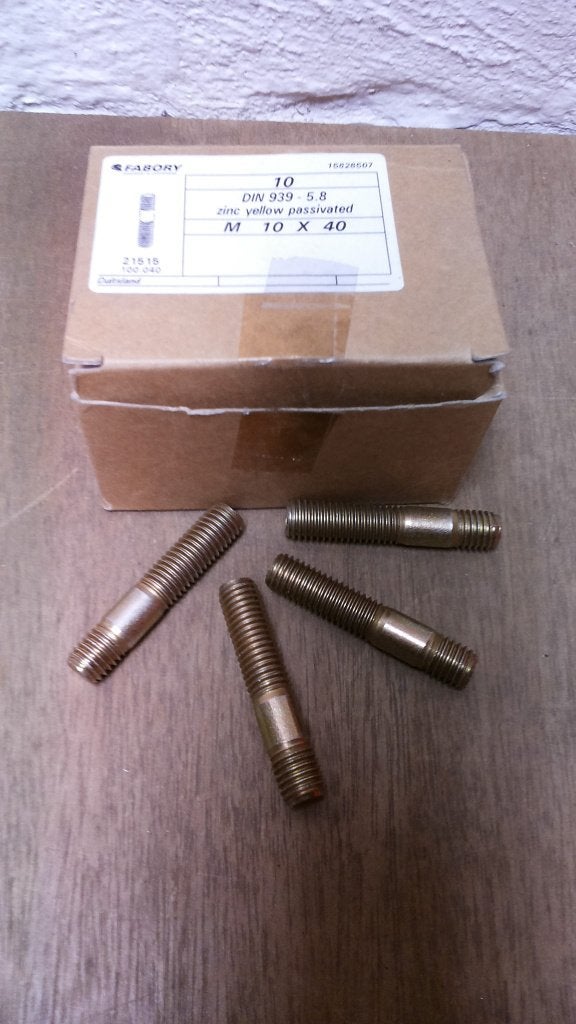Tapeind inschroeflengte 10x40 Fabory din939, Doe-het-zelf en Verbouw, Minder dan 4 cm, Overige materialen, Verzenden, Nieuw