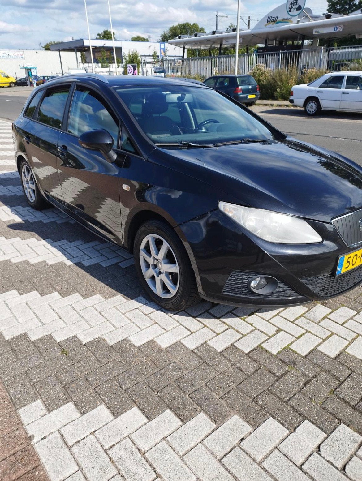 Seat Ibiza 1.2TDI 55KW Ecomotive ST 2011 Zwart, Auto's, Voorwielaandrijving, 74 pk, 1199 cc, Origineel Nederlands