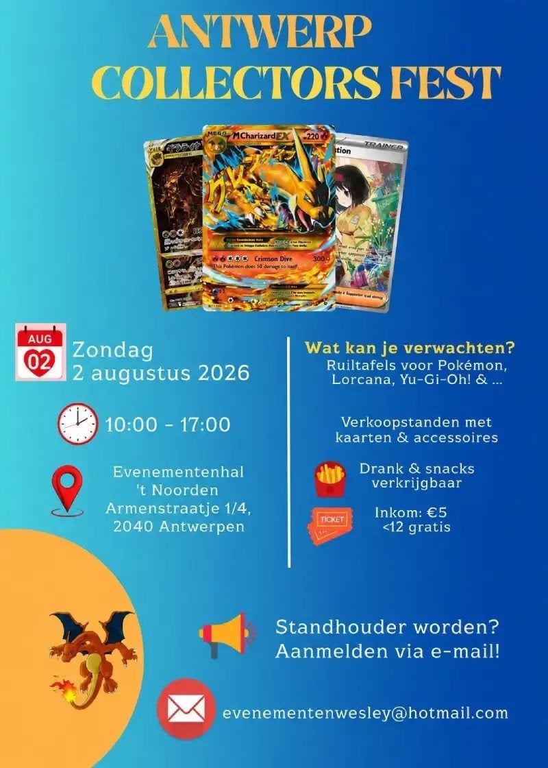 Antwerp Collectors Fest ,2 augustus, Ophalen of Verzenden, Nieuw, Overige typen