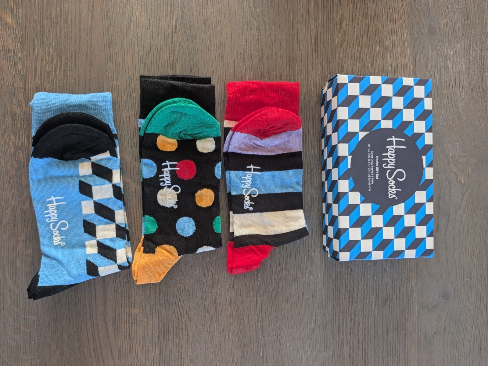 Happy Socks gift set 3 paar maat 36 - 40 (nieuw) 1, Ophalen of Verzenden, Nieuw, Sokken en Kniesokken