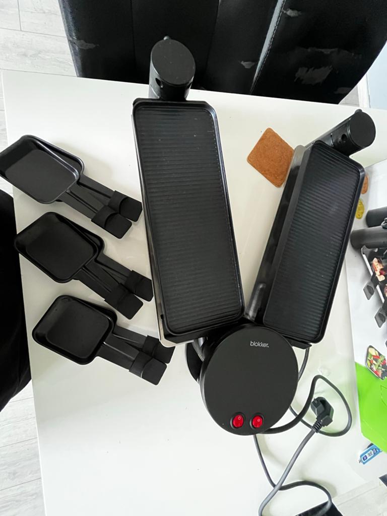 Blokker Pierrade-Raclette Grill, Ophalen, Zo goed als nieuw, Minder dan 4 personen