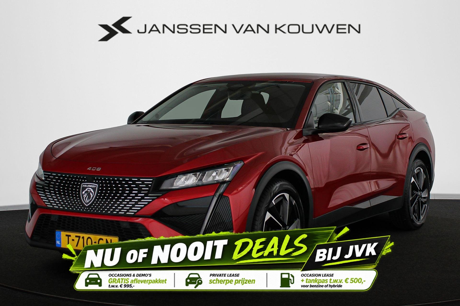 Peugeot 408 1.2 PureTech Allure Pack 130 EAT8 Stoelverwarmin, Auto's, Gebruikt, 1199 cc, Leder en Stof, Origineel Nederlands