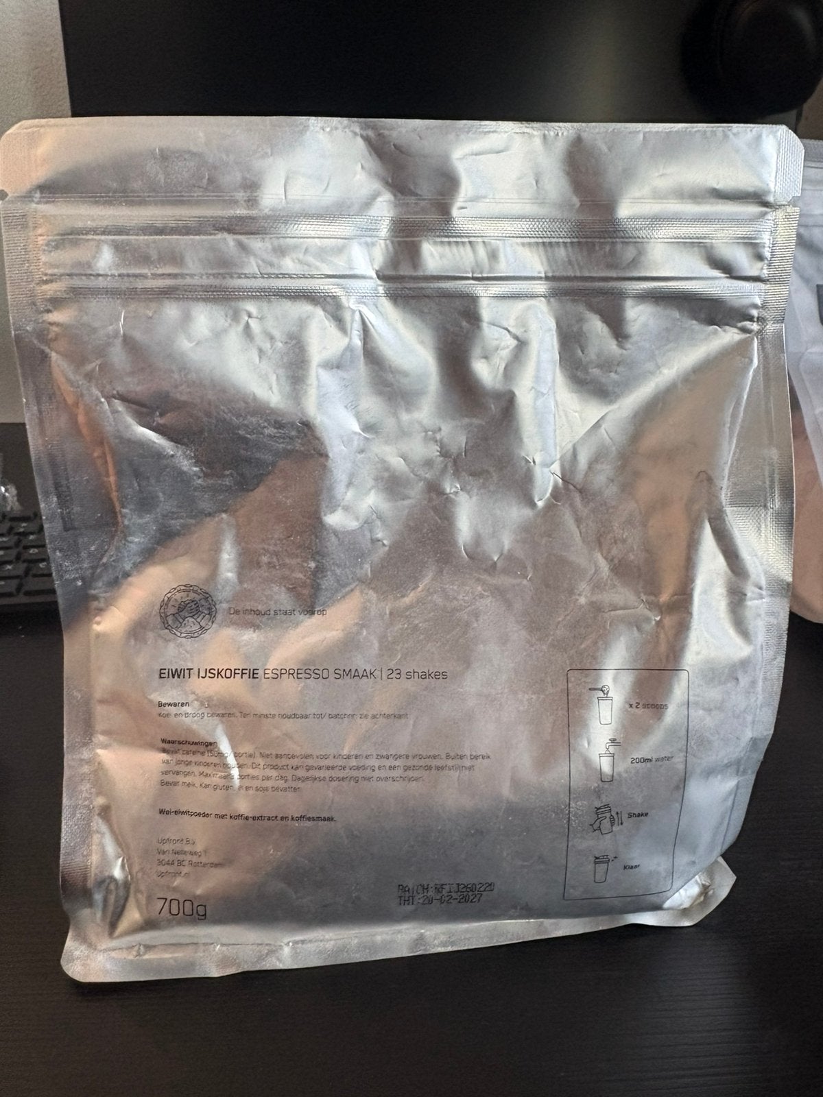 Upfront eiwit ijskoffie | espresso smaak 700g, Ophalen of Verzenden, Nieuw