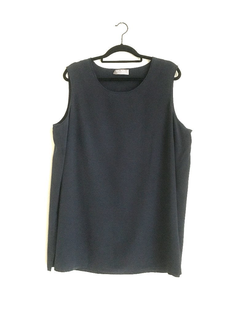 Nachtblauw Zijden Tuniek van Ulla Pöpken Selection, Ophalen of Verzenden, Zo goed als nieuw, Blauw, Blouse of Tuniek