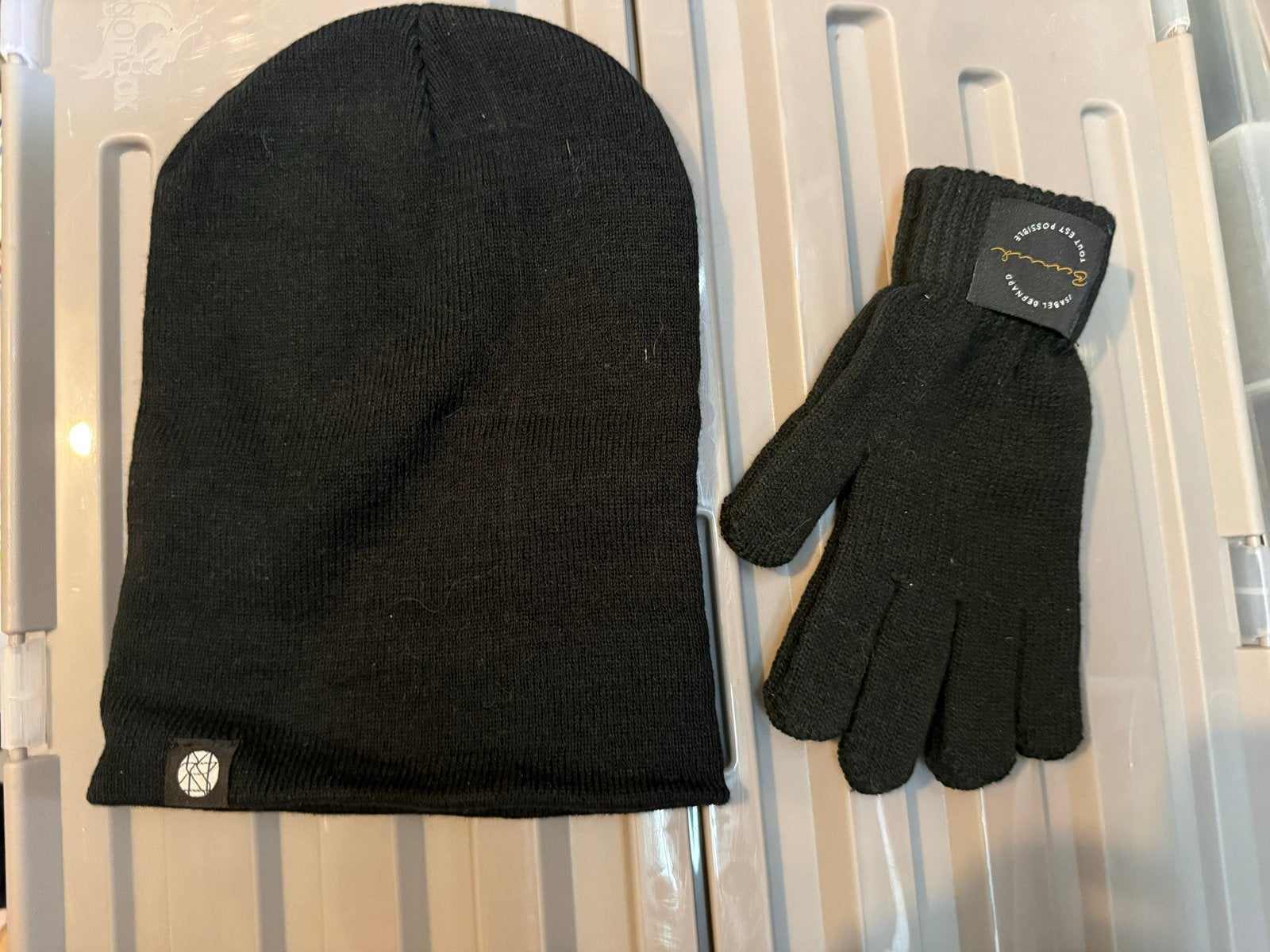 Muts en Handschoenen Set - Zwart, Ophalen of Verzenden, Nieuw, Muts