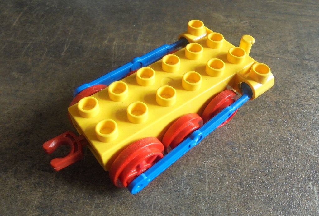 Lego Duplo Train Steam Engine with Drive Rod (zie foto's), Ophalen of Verzenden, Gebruikt, Losse stenen, Duplo