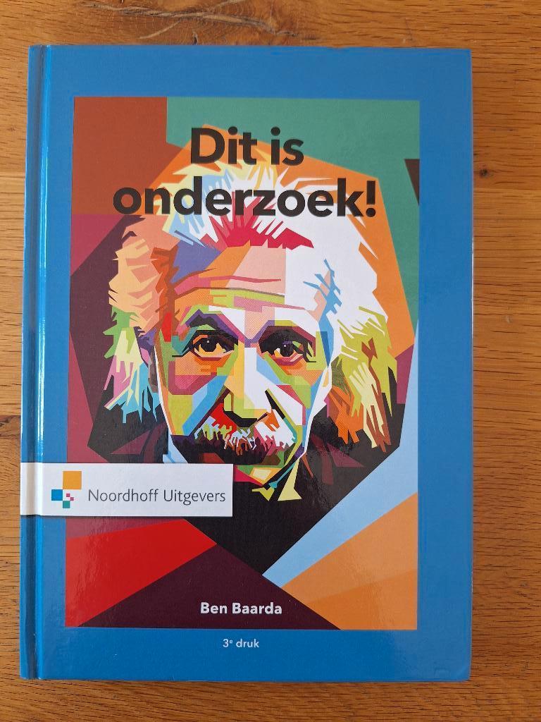 Ben Baarda - Dit is onderzoek!, Boeken, Ophalen of Verzenden, Alpha, Zo goed als nieuw, HBO