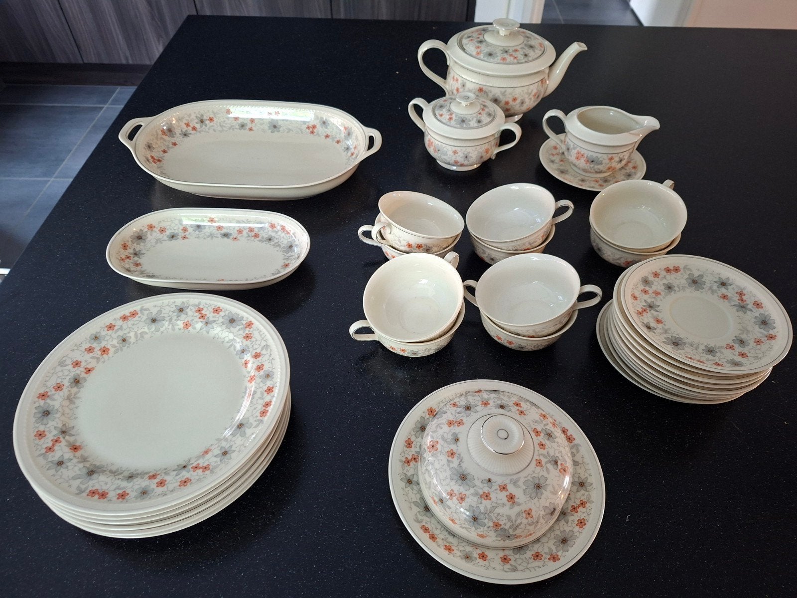 Vintage Porseleinen ontbijt Servies Arzberg Bavaria, Ophalen of Verzenden