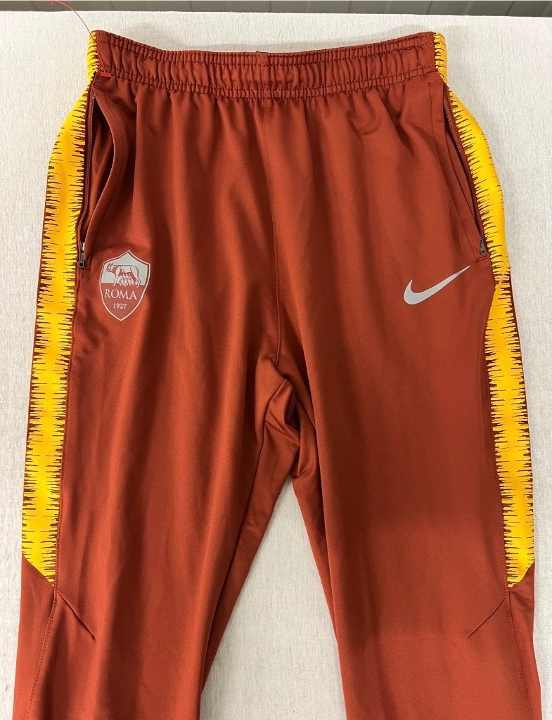 Roma Trainingsbroek Dry Squad Bruin-Goud voetbal 2018-2019, Maat XL, Ophalen of Verzenden, Zo goed als nieuw, H