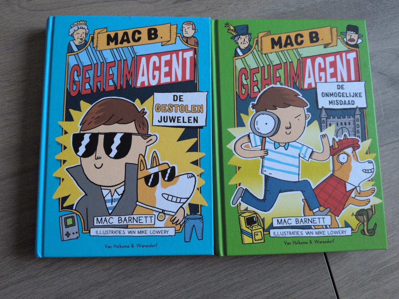 Mac B. Geheime Agent - 2 boeken van Mac Barnett, Ophalen of Verzenden, Zo goed als nieuw, Mac Barnett, Fictie algemeen